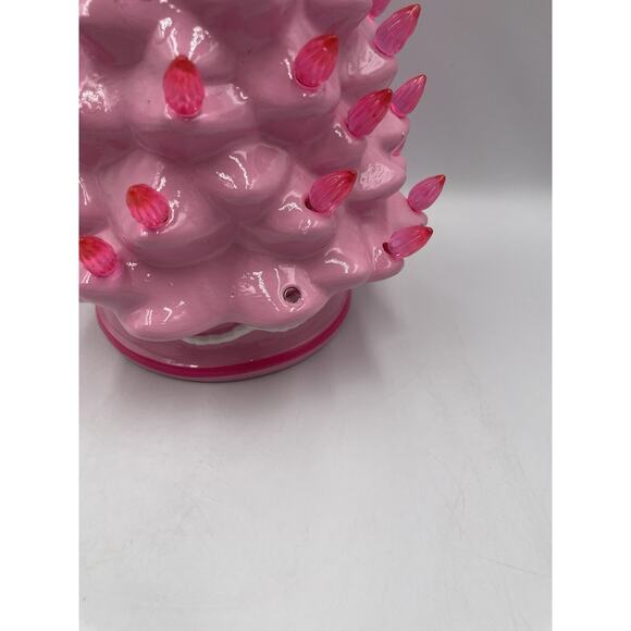 New Hello Kitty Ceramic Christmas Tree with Lights PINK 12” Light-Up Large - Picture 3 of 8